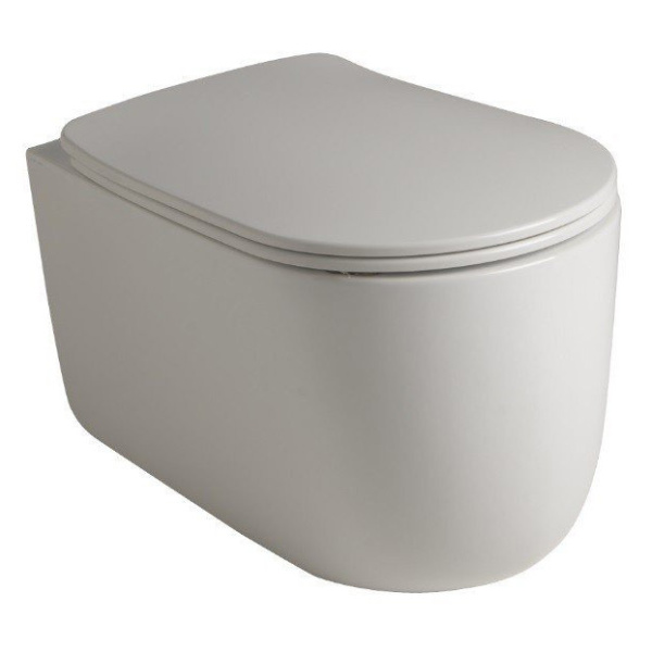 Унитаз подвесной Kerasan Nolita белый матовый 531530 (детальная фотография)