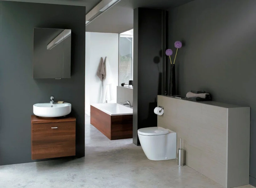 Раковина Ideal Standard Connect E7864 55 см с отверстием под смеситель (детальная фотография), 55 см