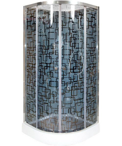 Душевая кабина Deto BM 100х100 см без крыши BM1510NBLACK (детальная фотография)