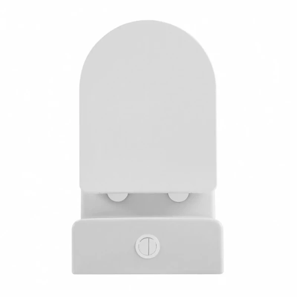 Унитаз компакт Abber BEQUEM белый матовый AC1112TMW (детальная фотография), безободковые