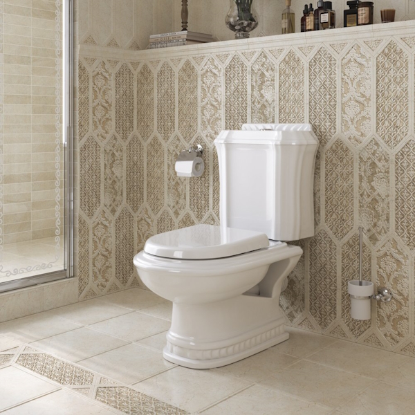 Унитаз компакт Cezares King Palace CZR-163-T горизонтальный выпуск (детальная фотография), в наличии, по запросу, нет в наличии