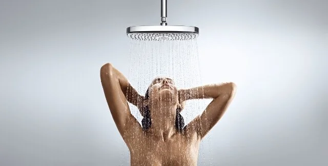 Верхний душ хром Hansgrohe Raindance Select 27384000 (детальная фотография), хром