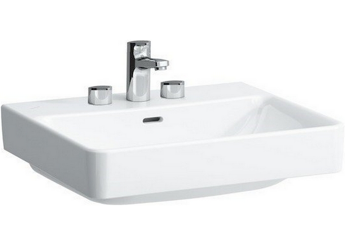 Раковина Laufen Pro S 55 см с 3 отверстиями для смесителя 8.1895.8.000.108.1 (детальная фотография)
