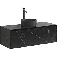 Тумба под раковину подвесная Sancos Stone 120 см nero marquina