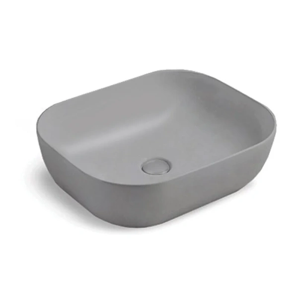 Раковина Vincea 50 см керамическая, серая матовая VBS-101MG (детальная фотография)