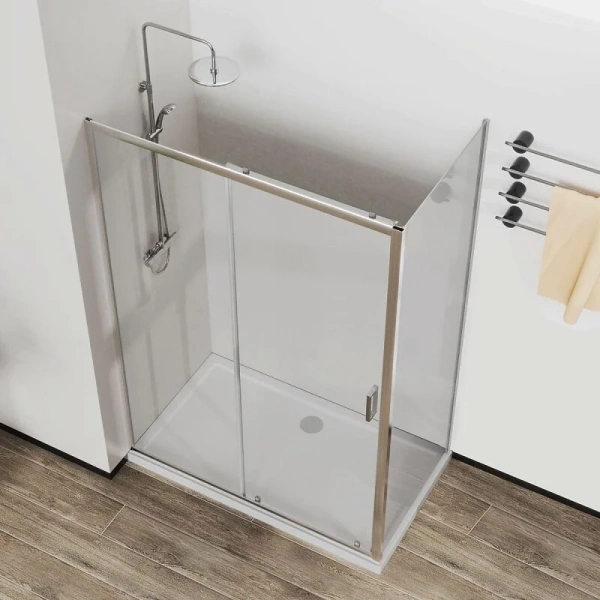 Душевой уголок Vincea City 120х90 см профиль хром, стекло прозрачное VSR-5CT9012CL (детальная фотография), современные, hi-tech