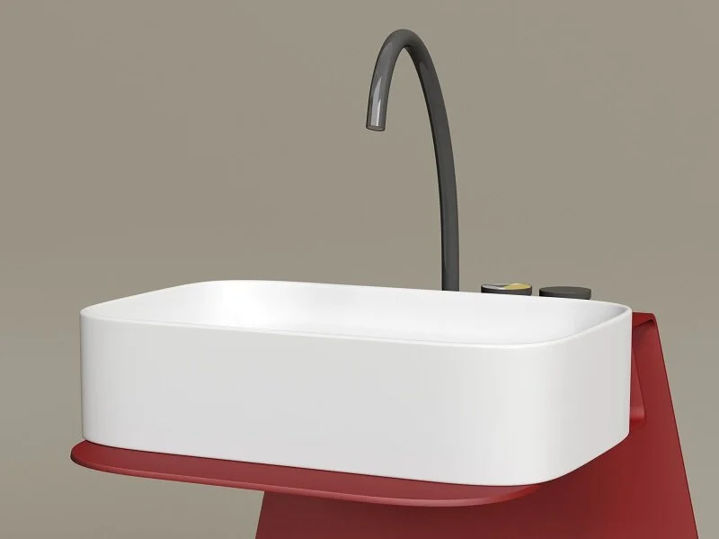 Раковина Ceramica Nova Element 60 см белая матовая CN6053MW (детальная фотография), белые