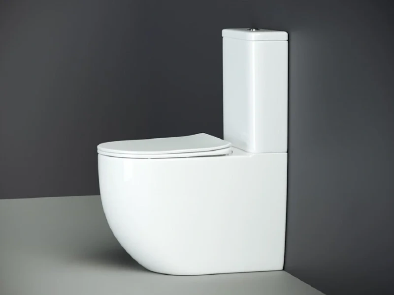 Унитаз компакт Ceramica Nova Mia безободковый CN1801 (детальная фотография), современные, hi-tech, круглые
