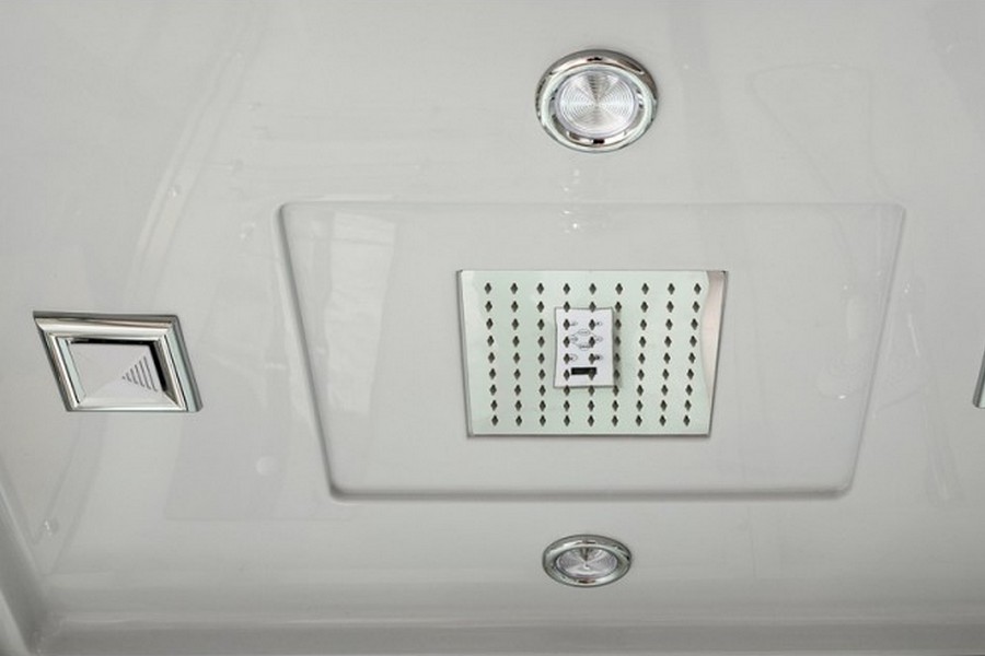 Душевая кабина Deto V 120х90 см средний поддон V1215 (детальная фотография), с раздвижными дверьми