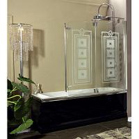 Душевое ограждение для ванны, профиль хром, Eurodesign