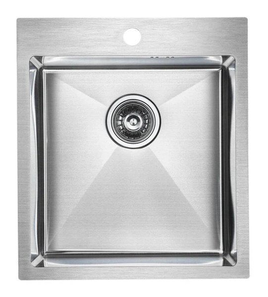 Мойка для кухни Paulmark Favor 45 см нержавеющая сталь PM214551-BS (детальная фотография)