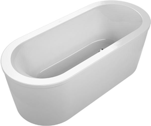 Ванна акриловая Villeroy & Boch Loop&Friends 180х80 см отдельностоящая белая UBA180LFO7PDV-01 (детальная фотография)