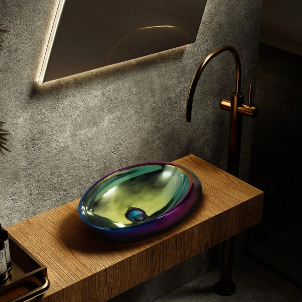 Раковина Abber Bequem 49 см хамелеон AC2107Regen (детальная фотография), 50 см