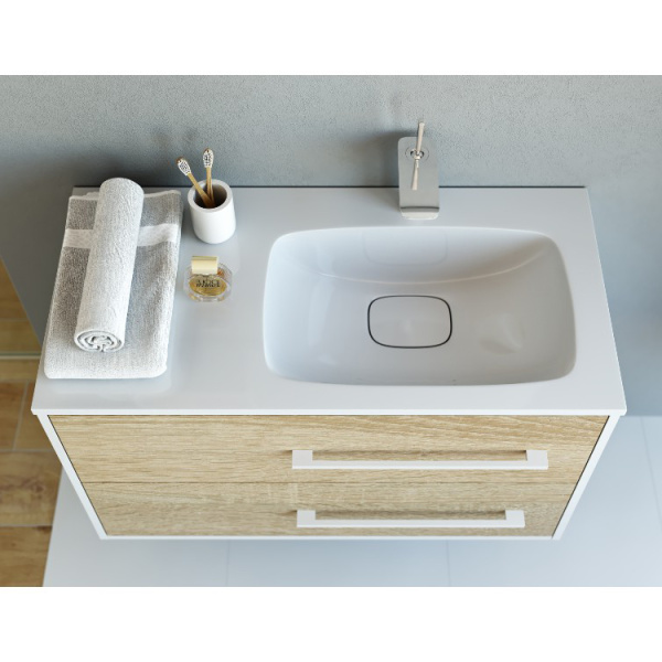 Тумба под раковину подвесная Aqwella Майами 90 см правая Mai.01.09/R (детальная фотография), 90 см