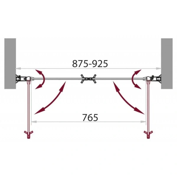 Душевая дверь в нишу BelBagno Sela 90 см профиль хром стекло прозрачное SELA-B-2-90-C-Cr (детальная фотография), современные, hi-tech