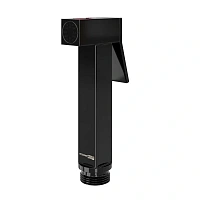 Гигиенический душ с держателем WasserKRAFT черный глянец