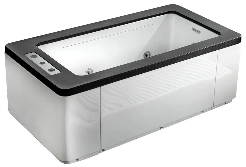 Акриловая ванна отдельностоящая Gemy G9253 Black (детальная фотография)