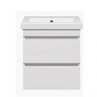 Тумба под раковину подвесная Misty Енисей 46 см белая