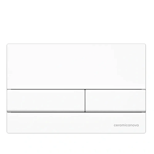 Клавиша смыва Ceramica Nova Flat белая - фото 1