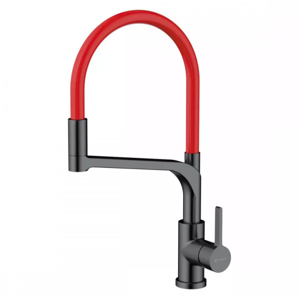 Смеситель для питьевой воды Omoikiri Sinto 2 Plus GM-R вороненая сталь/красный 4994467 (детальная фотография)