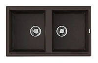 Мойка для кухни Omoikiri Tedori 86-2-DC 86 см темный шоколад