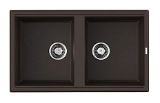 Мойка для кухни Omoikiri Tedori 86-2-DC 86 см темный шоколад