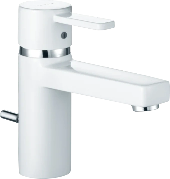 Смеситель для раковины Kludi Zenta белый 382609175 (детальная фотография)