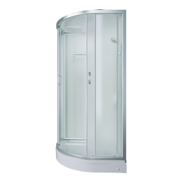 Душевая кабина Erlit Comfort ER3509P-C 90х90 см полукруглая (детальная фотография), со средним поддоном