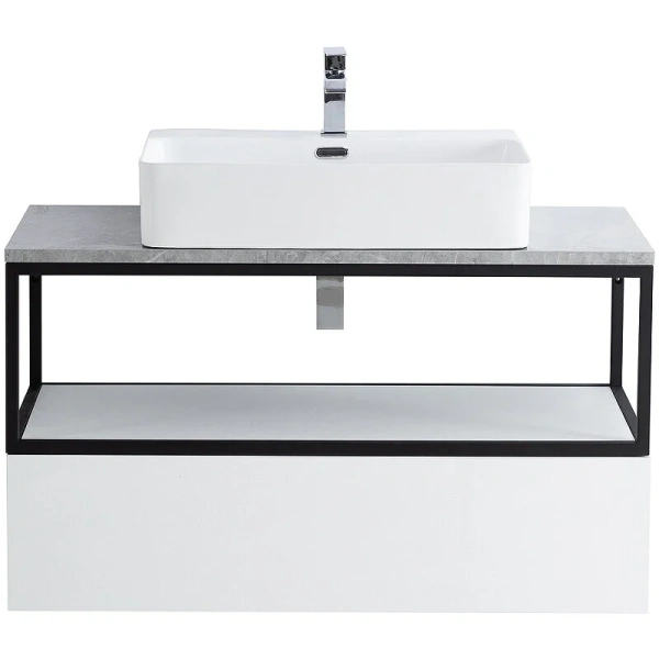 Каркас с раковиной подвесной Cezares CADRO-100/46/30-1C-SO-MET-ST 100 см стальной (детальная фотография)