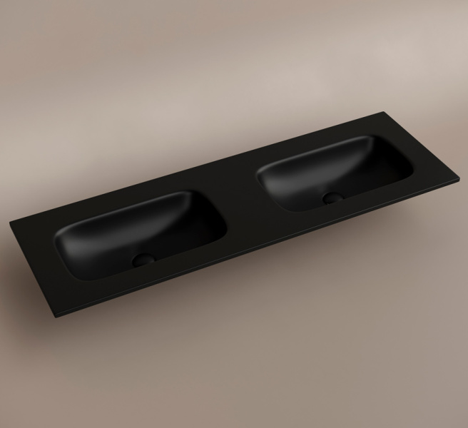 Раковина Ceramica Nova Grace 141 см черная матовая CN7022MBwx (детальная фотография), современные, hi-tech