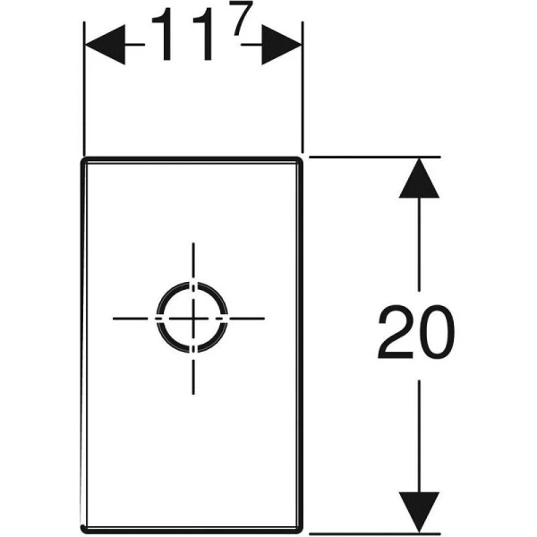 Сифон для раковины Geberit Gis глянцевый хром 115.416.21.1 (детальная фотография), для раковин