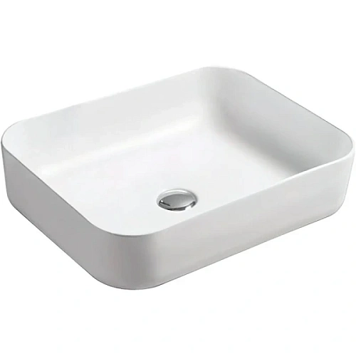Раковина SantiLine 50 см белая матовая - фото 1