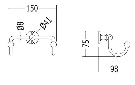 Держатель для душевой лейки, цвет хром, Devon&Devon First Class DD33360CR (детальная фотография), по запросу