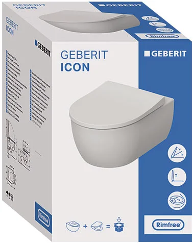 Унитаз подвесной Geberit iCon с сиденьем микролифт 501.664.00.1 (детальная фотография) index_1