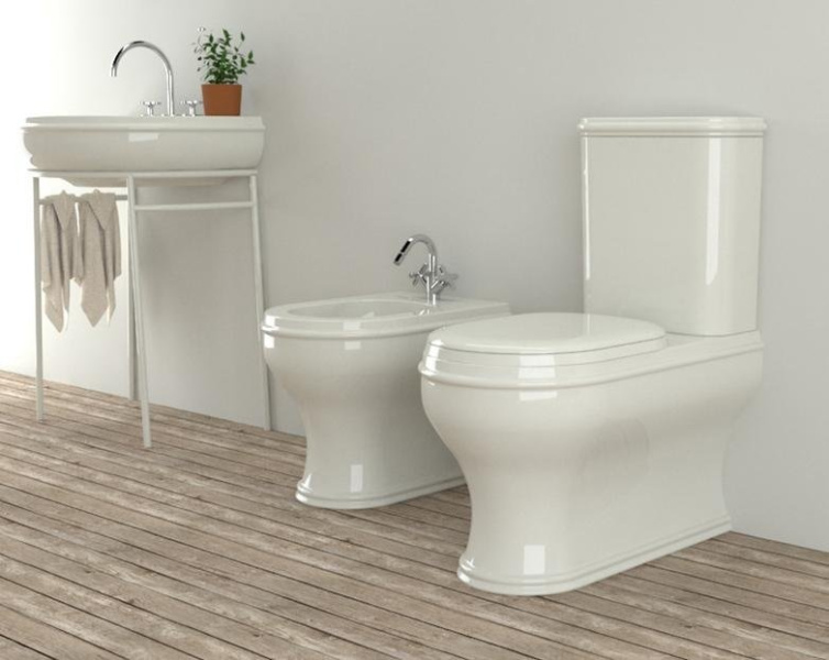 Унитаз Azzurra Charme CHA 100/MBP (детальная фотография), с бачком