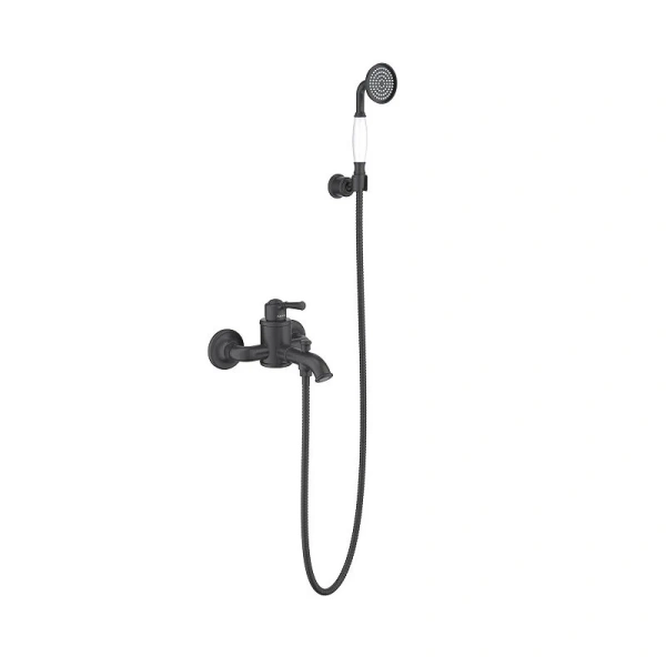 Смеситель для ванны Акватек Классик черный AQ1549MB (детальная фотография)