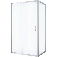 Душевой уголок профиль матовый хром стекло сатин Vegas-glass