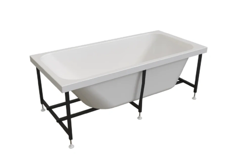 Акриловая ванна Радомир Прованс 1-01-4-0-1-192К, 170 x 80 см, каркас, фронтальный экран, сифон, слив-перелив автомат в комплекте, белая/бронза (детальная фотография), в наличии
