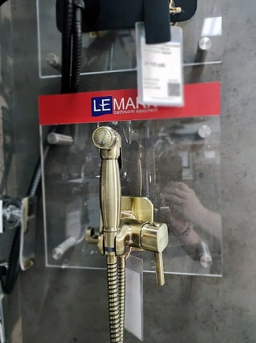 Гигиенический душ со смесителем Lemark Solo бронза - фото 2