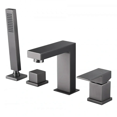 Смеситель для ванны Abber Daheim никель - фото 5