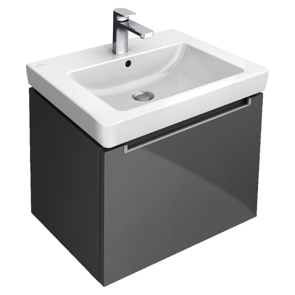 Раковина Villeroy & Boch Subway 2.0 60 см цвет ярко-белый с покрытием CeramicPlus 711360R2 (детальная фотография), современные, hi-tech