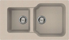 Мойка для кухни Omoikiri Maru 86-2-SA 86 см бежевая