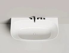 Ванна из искусственного камня Salini Sofia Wall 160x80 см белый глянцевый