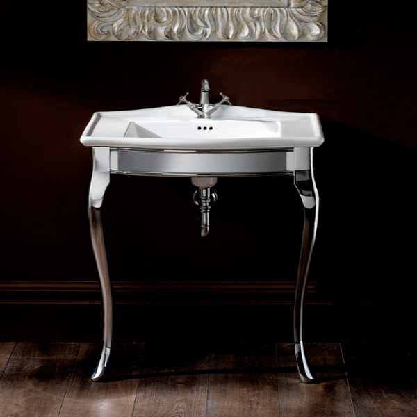 Раковина Devon & Devon Westminster 70 см белая IBLI(1)FWES (детальная фотография), подвесные, пристенные