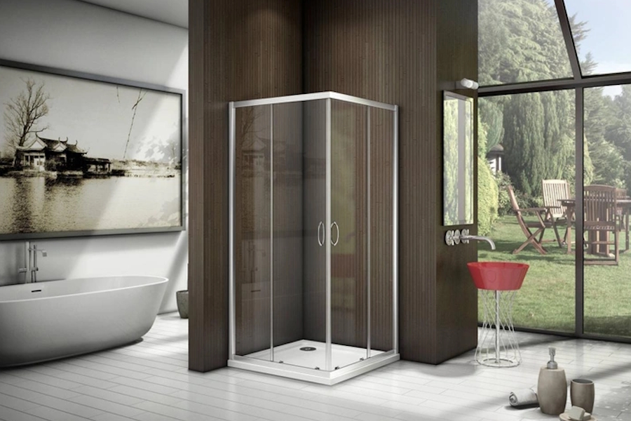 Душевой уголок BAS Latte CR 90х90 45107 (детальная фотография), квадратные