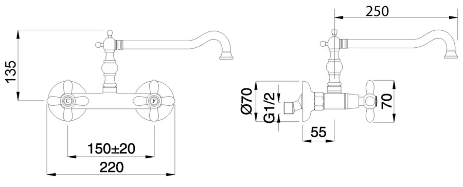Смеситель для кухни Migliore Princeton хром 18247 (детальная фотография), для кухни