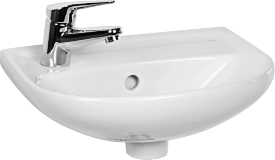 Раковина Jika Lyra 40 см отверстие под смеситель слева 8.1527.1.000.105.9 (детальная фотография)