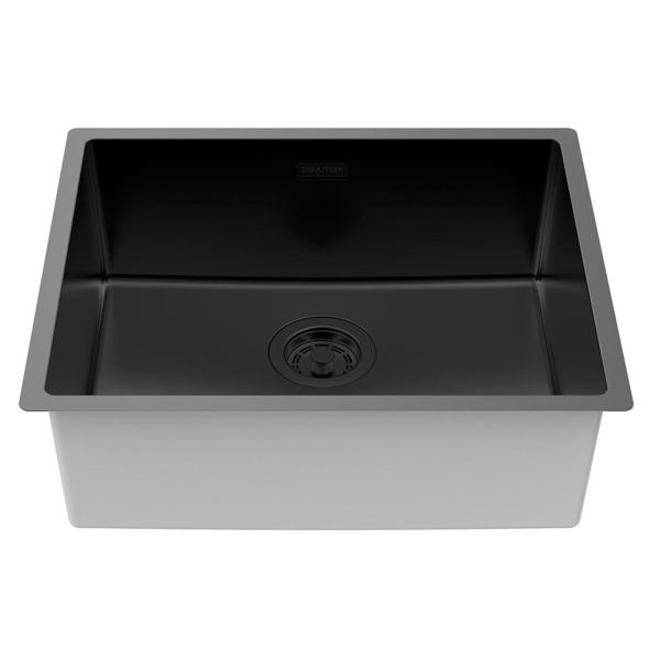 Мойка для кухни Paulmark Lassan 54 см матовый черный LA54-MBN (детальная фотография), врезные, встраиваемые