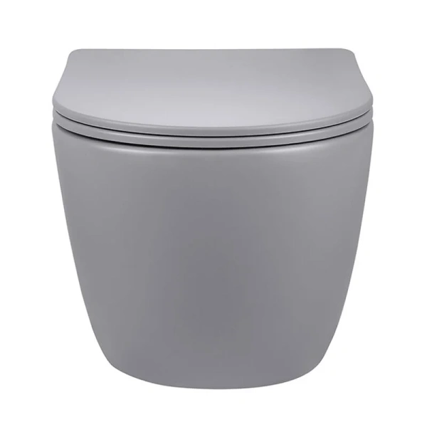 Унитаз подвесной Vincea Globo серый матовый VT1-14SMG (детальная фотография), подвесные, встраиваемые