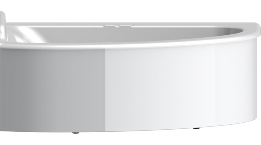 Ванна из литьевого мрамора левая Astra-Form Анастасия (детальная фотография), белые